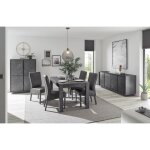 Azura home design - salle  manger complte visconte effet marbre noir - sans