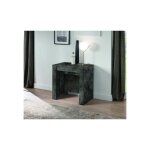 Azura home design - table / console extensible 54 - 252 cm oxyde