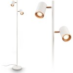 B. k. licht - briloner era lampadaire, orientable, douille gu10, interrupteur  cble,  2 ampoules, ...