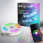 B. k. licht - i 5m wifi rgbic led strip usb i app control i music sensor i lightbar i led running light ...