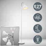 B. k. licht - lampadaire design industriel lampe � pied lampe � vasque m�tal blanche