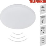 B. k. licht - telefunken sensor led plafonnier,  29 cm, 12 w, briloner leuchten