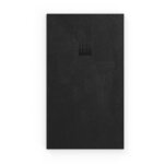 Swiss aqua technologies - b - way receveur rectangulaire 140x80cm avec siphon, en marbre coul, noir ...