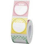 B21 b1 papier autocollant transparent blanc pour �tiquettes thermiques, rouleau de 1 � 5, pour imprimante ...