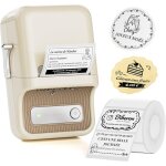 B21 mini etiqueteuse thermique inkless, compatible avec ios et android, pour la maison, l'entreprise, ...