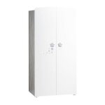 Armoire 2 portes bb 175x85x56cm en bois blanc