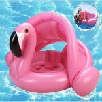 Baby swimming ring, flamingo shade seat ring, pink swimming seat ring for babies and toddlers