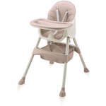 Chaise haute pour b�b� / enfant 2 en 1 - oscar en rose - baby vivo