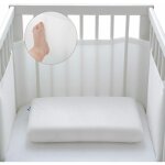 Bump air tour de lit bb respirant protection de barreaux 180 cm uni