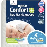 Babysom - matelas b�b� confort + - 70 x 140cm - ultra ventil� - d�houssable - epaisseur 14cm - garantie ...