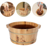 Bac en bois pour bain de pieds, seau spa, seau pour p�dicure, seau pour lavage des pieds, seau de bain ...