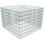 Bac � compost carr� en maille de jardin 100 x 100 x 70 cm