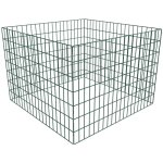 Bac à compost carré en maille de jardin 100 x 100 x 70 cm Bac à compost carré en maille de jardin 100 x 100 x 70 cm