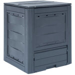 Bac � compost de jardin gris 60x60x73 cm 260 l