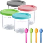 Bacs � cr�me glac�e pour ninja creami, cr�me glac�e compatibles avec les sorbeti�res ninja la s�rie nc301 ...