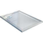 Idralite - bac  douche en acrylique bord blanc brillant mod. flower 70x90x4 rectangulaire