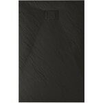 Idralite ? receveur de douche rectangulaire 90x140 cm en acrylique effet pierre ? anthracite ral 7021 ...