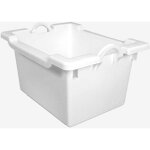 Bac comporte empilable embo�table 60 l - blanc - gilac