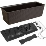 Bac � fleurs jardini�re ratolla 49 / 39cm 12 / 6l syst�me d'auto - arrosage jardin balcon maison int�rieur ...