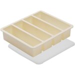 Bac � gla�ons carr� en silicone ? couvercle int�gr�, qualit� alimentaire, 17, 5�14, 5�3, 5 cm