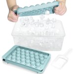 Bac à glaçons avec couvercle et bac à glaçons - bacs à glaçons ronds pour congélateur avec couvercle ... Bac à glaçons avec couvercle et bac à glaçons - bacs à glaçons ronds pour congélateur avec couvercle ...