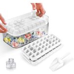 Bac a glacon, glacons moule de qualit� alimentaire avec couvercles, lib�re tous les gla�ons en une seconde, ...