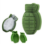 Bacs � gla�ons silicone grenade 3d, lot de 4, moules � gla�ons pour whisky, cocktails et boissons id�al ...