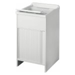 Banyo - bac � laver avec meuble et porte jalousie dimension bac � laver: 450 x 500 x 850 mm