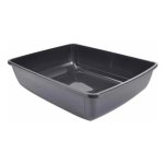 Bac  litire pour chat 'sans bord' 46cm anthracite