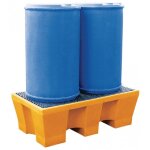 Jamais utilise] bac palette de rtention 240l 2 fts avec caillebotis plastique - a007033