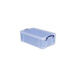 Bac de rangement gerbable 12l ? polypropyl�ne transparent ? couvercle avec fermetures � �trier ? empilable ...