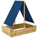 Bac � sable avec toit 80x60x97, 5 cm bois de pin impr�gn� - vidaxl