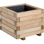 Bac � fleurs carr� en bois stockholm - 40 x 40 x 33 cm - 28 litres