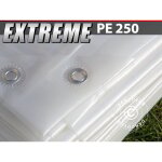 B�che 8x14m, pe 250g / m�, translucide