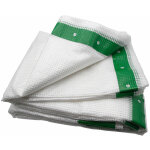 Maillestore - b�che arm�e d'�chafaudage 170gr / m� - bandes verte transparent 2. 20m x 20m