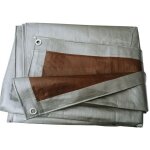 B�che brun argent� 3x4 m tr�s �paisse (210 g / m2)