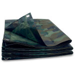 Bche de protection camouflage 130g / m pour bivouac et activits extrieures - 3 x 1. 8 - arme