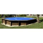 Bâche été à bulles pour piscine bois ronde lili 2 de 242 cm de diamètre - couleur bleu Bâche été à bulles pour piscine bois ronde lili 2 de 242 cm de diamètre - couleur bleu