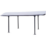 Habrita - bâche foresta car b 3048 pour carport aluminium toit 1 / 2 rond gris anthracite 280gr / m2 Habrita - bâche foresta car b 3048 pour carport aluminium toit 1 / 2 rond gris anthracite 280gr / m2