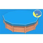 Bche hiver eco bleue compatible piscine modle lunda