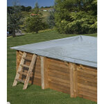 Bâche hiver pour piscine bois carrée city de dimensions extérieures 2, 25m x 2, 25m Bâche hiver pour piscine bois carrée city de dimensions extérieures 2, 25m x 2, 25m