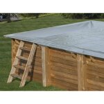 Bâche hiver pour piscine bois carrée city de dimensions extérieures 2, 25m x 2, 25m Bâche hiver pour piscine bois carrée city de dimensions extérieures 2, 25m x 2, 25m