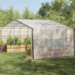 B�che avec ?illets transparent 4 x 12 m poly�thyl�ne