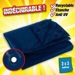 Chalet&jardin - bche outiror de protection - 70 gr / m2 titanium - bleu nuit dimensions: 4m x 5m