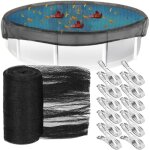 B�che de piscine ronde pour ext�rieur - protection solaire - filet en