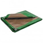 Tecplast - bache plastique 8 x 12 m verte et marron etanche trait�e anti uv poly�thyl�ne 250g / m�