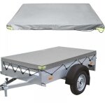 Bâche plate pour remorque - 214x122x10cm - 420 d - Étanche à la poussière - pour remorque de 750 kg - ... Bâche plate pour remorque - 214x122x10cm - 420 d - Étanche à la poussière - pour remorque de 750 kg - ...