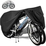 Bche de protection pour 2 vlos - impermable - tissu oxford 210d respirant avec ?illets de verrouillage ...