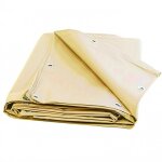 Univers du pro - bche protection charpente 6 x 4 m ivoire pvc haute qualit