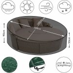 Bche de protection kingsleeve pour salon de jardin en polythylne rsistante aux uv et aux dchirures ...